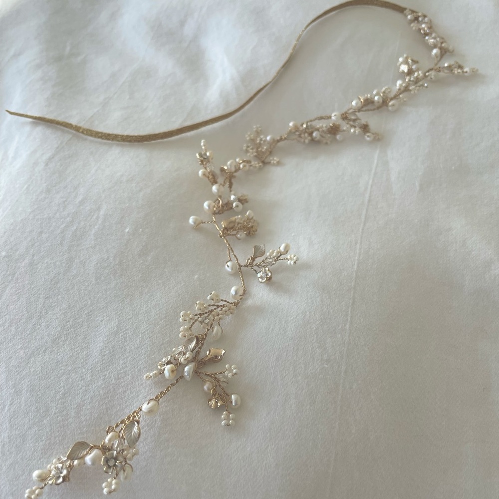 Twigs and Honey BHLDN Anthropologie Hair Vine Bridal Halo